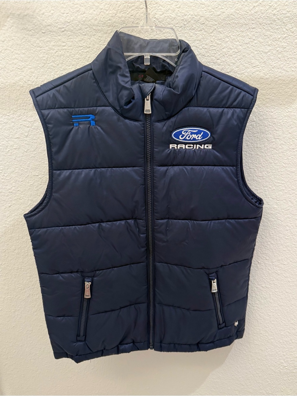 Ford Navy Blue Quilted Racing Vest - Greyson Brand